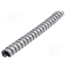 Tub protectie cablu, oţel galvanizat, oţel zincat, diametru interior 6,8mm, naturala, HELLERMANNTYTON - 166-30110