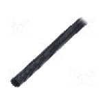 Tub protectie cablu, poliamida 12, diametru interior 11,9mm, neagra, PMA - PIST-12B