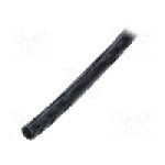 Tub protectie cablu, poliamida 6, diametru interior 11,6mm, neagra, PMA - VOHD-12B