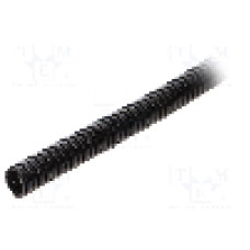 Tub protectie cablu, poliamida 6, diametru interior 12,3mm, neagra, HELUKABEL - HELUCOND PA-S NW12