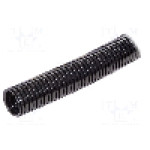 Tub protectie cablu, poliamida 6, diametru interior 27,6mm, neagra, PMA - CYLG-29B