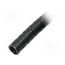 Tub protectie cablu, poliamida 6, diametru interior 28,1mm, neagra, HELLERMANNTYTON - 166-11405