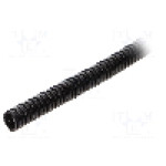 Tub protectie cablu, poliamida 6, diametru interior 4,5mm, neagra, HELUKABEL - HELUCOND PA-S NW4.5