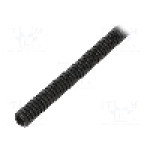 Tub protectie cablu, poliamida 6, diametru interior 5,8mm, neagra, PMA - VOHD-07B