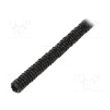 Tub protectie cablu, poliamida 6, diametru interior 5,8mm, neagra, PMA - VOHD-07B