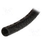 Tub protectie cablu, poliamida 6, diametru interior 9,6mm, neagra, PMA - CYLT-10B