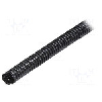 Tub protectie cablu, poliamida, diametru interior 10mm, neagra, HELUKABEL - 99621