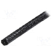 Tub protectie cablu, poliamida, diametru interior 10mm, neagra, HELUKABEL - 99621