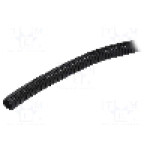 Tub protectie cablu, poliamida, diametru interior 10mm, neagra, HUMMEL - 1.510.0901.14