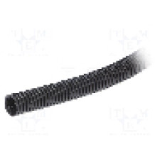 Tub protectie cablu, poliamida, diametru interior 11,5mm, neagra, HELLERMANNTYTON - 166-11303