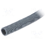 Tub protectie cablu, poliamida, diametru interior 16,5mm, gri, HUMMEL - 1.510.1600.14
