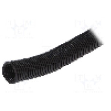 Tub protectie cablu, poliamida, diametru interior 23mm, neagra, HUMMEL - 1.510.2101.14