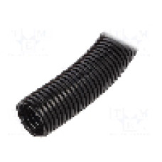 Tub protectie cablu, poliamida, diametru interior 29mm, neagra, HUMMEL - 1.510.2901.14