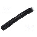 Tub protectie cablu, polietilena LD, diametru interior 13,5mm, neagra, PAWBOL - G.6151