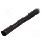 Tub protectie cablu, polietilena, diametru interior {{Diametru interior}}, neagra, KSS WIRING - KS-15BK