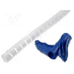 Tub protectie cablu, polipropilena, diametru interior {{Diametru interior}}, alba, HELLERMANNTYTON - 161-64207