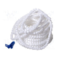 Tub protectie cablu, polipropilena, diametru interior {{Diametru interior}}, alba, HELLERMANNTYTON - 161-64407