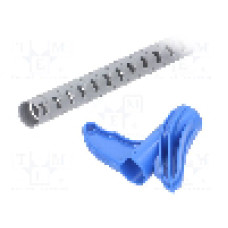 Tub protectie cablu, polipropilena, diametru interior {{Diametru interior}}, argintie, HELLERMANNTYTON - 161-64203