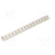 Tub protectie cablu, polipropilena, diametru interior {{Diametru interior}}, gri deschis, HELLERMANNTYTON - 161-64102