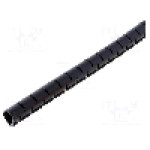 Tub protectie cablu, polipropilena, diametru interior {{Diametru interior}}, neagra, ESSENTRA - SHR-05-PPB