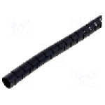 Tub protectie cablu, polipropilena, diametru interior {{Diametru interior}}, neagra, ESSENTRA - SHR-25-PPB