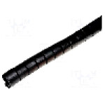 Tub protectie cablu, polipropilena, diametru interior {{Diametru interior}}, neagra, ESSENTRA - SHR-32-PPB