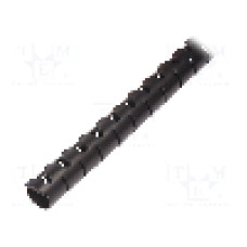 Tub protectie cablu, polipropilena, diametru interior {{Diametru interior}}, neagra, HELLERMANNTYTON - 161-64201