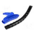 Tub protectie cablu, polipropilena, diametru interior {{Diametru interior}}, neagra, HELLERMANNTYTON - 161-64404