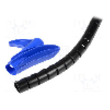 Tub protectie cablu, polipropilena, diametru interior {{Diametru interior}}, neagra, HELLERMANNTYTON - 161-64404