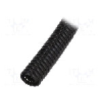 Tub protectie cablu, polipropilena, diametru interior {{Diametru interior}}, neagra, HELLERMANNTYTON - 162-10250