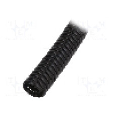 Tub protectie cablu, polipropilena, diametru interior {{Diametru interior}}, neagra, HELLERMANNTYTON - 162-10250