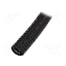 Tub protectie cablu, polipropilena, diametru interior {{Diametru interior}}, neagra, HELLERMANNTYTON - 162-10300