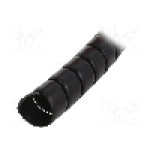 Tub protectie cablu, polipropilena, diametru interior {{Diametru interior}}, neagra, HELLERMANNTYTON - 162-20300