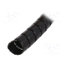Tub protectie cablu, polipropilena, diametru interior {{Diametru interior}}, neagra, HELLERMANNTYTON - 162-20300
