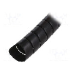 Tub protectie cablu, polipropilena, diametru interior {{Diametru interior}}, neagra, HELLERMANNTYTON - 162-20350