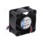 Ventilator 40x40x20mm, 12V DC, volum aer 10m<sup>3</sup>/h, lagar cu glisare, EBM-PAPST - 412