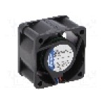 Ventilator 40x40x25mm, 12V DC, volum aer 19m<sup>3</sup>/h, lagar cu bila, EBM-PAPST - 412 J