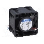 Ventilator 40x40x28mm, 12V DC, volum aer 38m<sup>3</sup>/h, lagar cu bila, EBM-PAPST - 422 JH