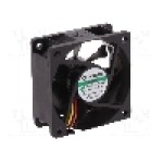 Ventilator 60x60x25mm, 12V DC, volum aer 39.72m<sup>3</sup>/h, lagar Vapo, SUNON - MF60251V1-1000U-G99