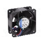 Ventilator 60x60x25mm, 12V DC, volum aer 42m<sup>3</sup>/h, lagar cu bila, EBM-PAPST - 612 NN