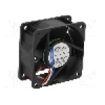 Ventilator 60x60x25mm, 12V DC, volum aer 56m<sup>3</sup>/h, lagar cu glisare, EBM-PAPST - 612 N/2GHH