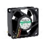 Ventilator 60x60x25mm, 12V DC, volum aer 61.16m<sup>3</sup>/h, lagar Vapo, SUNON - PMD1206PTV1A.U.F.GN