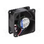 Ventilator 60x60x25mm, 24V DC, volum aer 56m<sup>3</sup>/h, EBM-PAPST - 614NGH