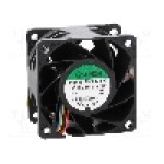 Ventilator 60x60x38mm, 12V DC, volum aer 102.96m<sup>3</sup>/h, lagar cu bila, SUNON - PF60381B1-000U-S99