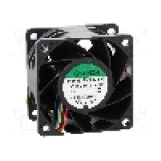 Ventilator 60x60x38mm, 12V DC, volum aer 102.96m<sup>3</sup>/h, lagar cu bila, SUNON - PF60381B1-000U-S99 Ventilator 60x60x38mm, 12V DC, volum aer 102.96m<sup>3</sup>/h, lagar cu bila, SUNON - PF60381B1-000U-S99