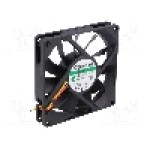 Ventilator 80x80x15mm, 12V DC, volum aer 62.86m<sup>3</sup>/h, lagar Vapo, SUNON - ME80151V1-000U-G99 Ventilator 80x80x15mm, 12V DC, volum aer 62.86m<sup>3</sup>/h, lagar Vapo, SUNON - ME80151V1-000U-G99