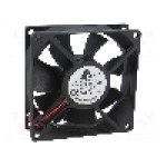 Ventilator 80x80x25.4mm, 12V DC, volum aer 71.4m<sup>3</sup>/h, lagar cu bila, Delta Electronics - AFB0812VH