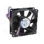 Ventilator 80x80x25mm, 12V DC, volum aer 78m<sup>3</sup>/h, lagar cu glisare, EBM-PAPST - 8412N/2GHP