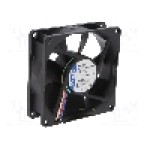 Ventilator 80x80x25mm, 12V DC, volum aer 79.2m<sup>3</sup>/h, lagar cu glisare, EBM-PAPST - 8412 N/2GH
