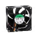 Ventilator 80x80x32mm, 12V DC, volum aer 100.92m<sup>3</sup>/h, lagar cu bila, SUNON - PF80321B1-000U-S99